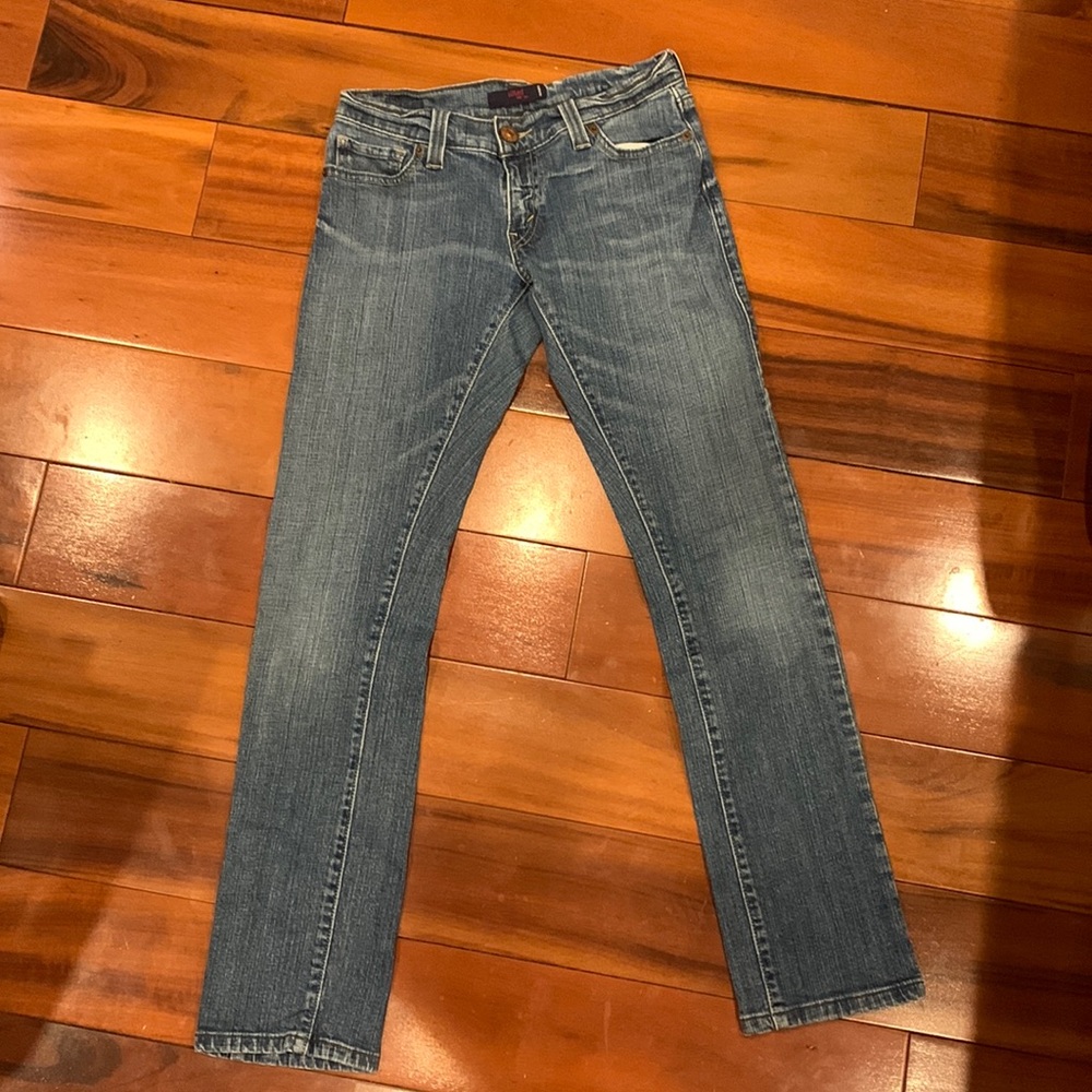 blue straight leg jeans size 1